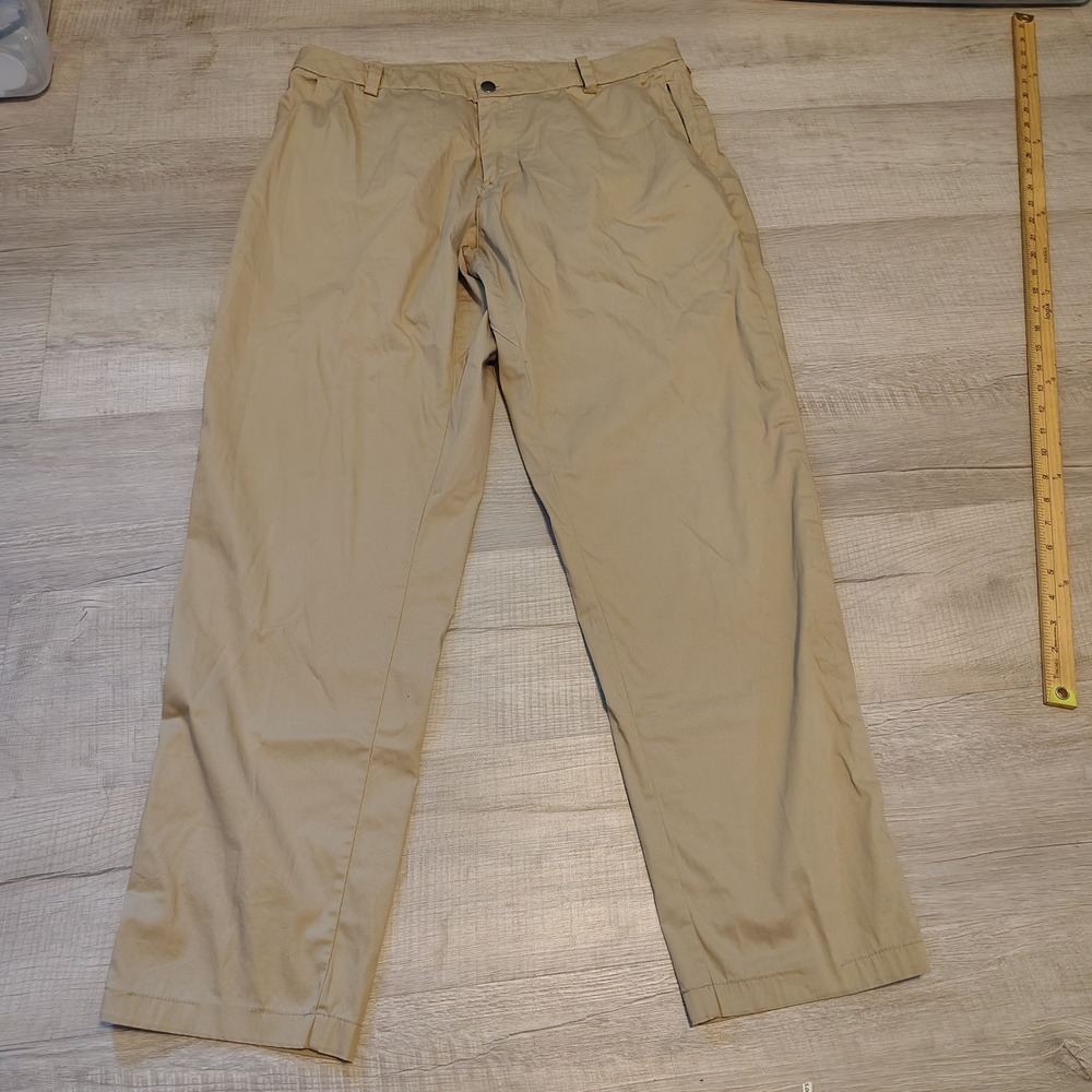 Lululemon Commission Pant Classic Khaki Tan Mens 34 Technical Chino Trousers